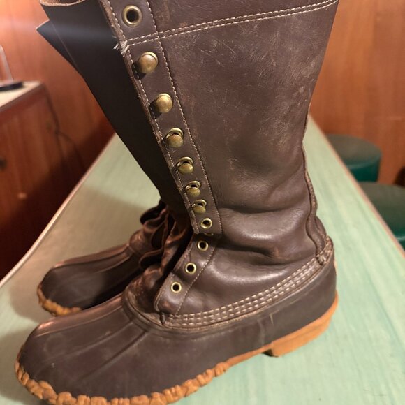 L.L. Bean Shoes Vintage Mens Ll Bean Tall Brown Duck Hunting Boots